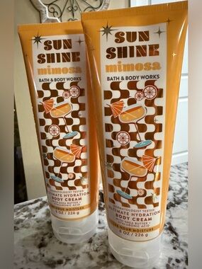 Bath & Body Works Sunshine Mimosa Body Cream NEW Set of 2